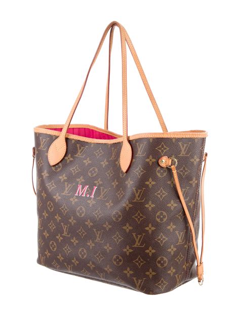 louis vuitton monogram neverfull personalized|Louis Vuitton Neverfull prices.